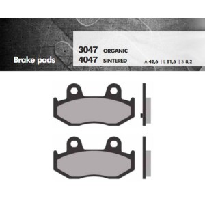 Klocki hamulcowe BRENTA KH411 Spiek Metaliczny Złote Burgman (FT 4047)