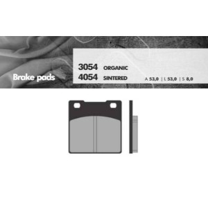 BRENTA KLOCKI HAMULCOWE KH161 SPIEK METALICZNY (ZŁOTE) - Tył do Kawasaki ZXR/ZZR/ZRX/ZX