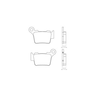 BRENTA KLOCKI HAMULCOWE KH368 SPIEK METALICZNY (ZŁOTE) (FT 4056)