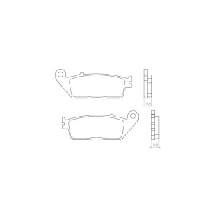 Klocki hamulcowe BRENTA KH196 Spiek Metaliczny Złote