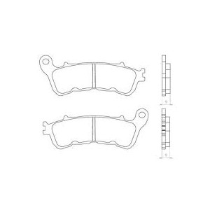 BRENTA KLOCKI HAMULCOWE KH388 SPIEK METALICZNY (ZŁOTE)