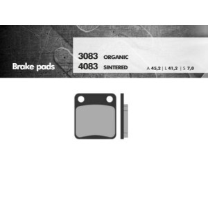 Klocki hamulcowe BRENTA KH54 / KH257 - złote spieki metaliczne (FT 4083)