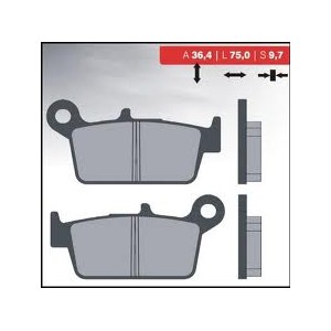Klocki hamulcowe BRENTA KH131 Spiek metaliczny (złote)