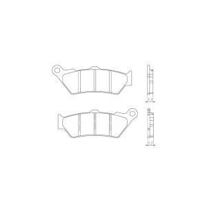 Klocki hamulcowe BRENTA KH209 Spiek Metaliczny (Złote) (FT 4090)