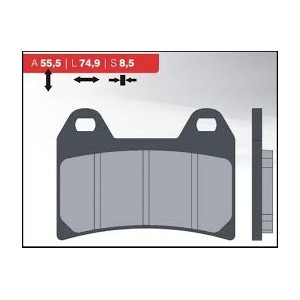 BRENTA KLOCKI HAMULCOWE KH244 SPIEK METALICZNY (ZŁOTE) (FT 4093)