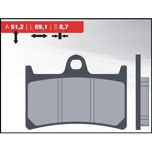 Klocki hamulcowe BRENTA KH252 / KH380 złote