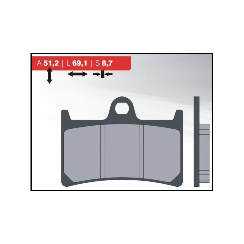 Klocki hamulcowe BRENTA KH252 / KH380 złote