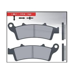 BRENTA KLOCKI HAMULCOWE KH324 SPIEK METALICZNY (ZŁOTE) (FT 4096)