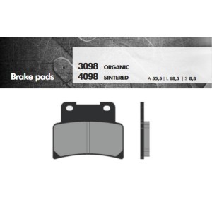 Klocki hamulcowe BRENTA KH432 spiek metaliczny złote FT 4098