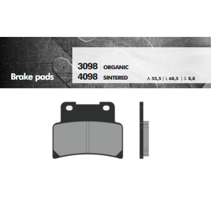 Klocki hamulcowe BRENTA KH432 spiek metaliczny złote FT 4098