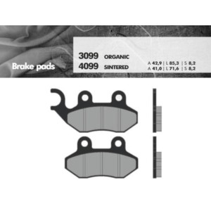 Klocki hamulcowe BRENTA KH264 spiek metaliczny (złote)
