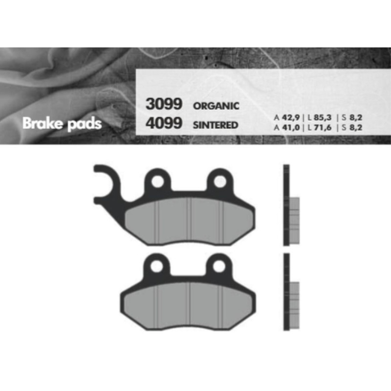 Klocki hamulcowe BRENTA KH264 spiek metaliczny (złote)