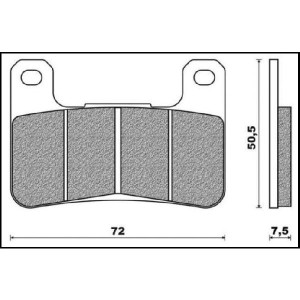 BRENTA KLOCKI HAMULCOWE KH379 SPIEK METALICZNY (ZŁOTE) PRZÓD (FT 4117) - najlepsza jakość i trwałość