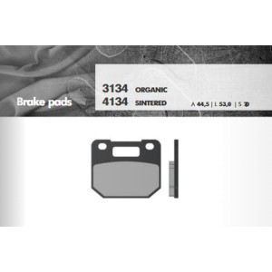 Klocki hamulcowe BRENTA KH110 spięk metaliczny (złote) - FT 4134