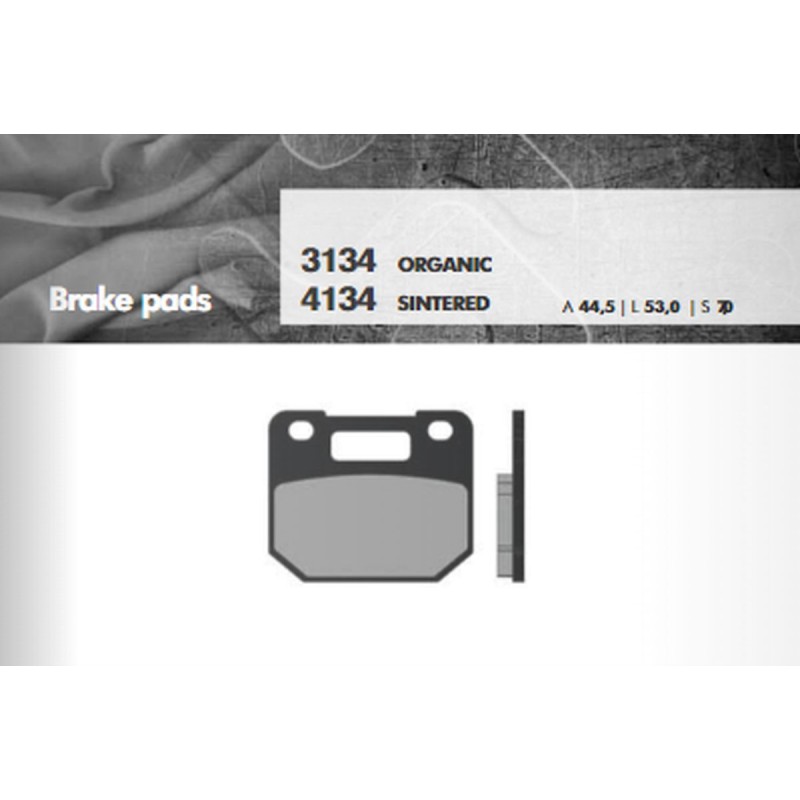 Klocki hamulcowe BRENTA KH110 spięk metaliczny (złote) - FT 4134