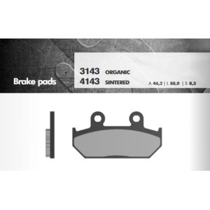 BRENTA KLOCKI HAMULCOWE KH124/2 SPIEK METALICZNY (ZŁOTE) (FT 4143)
