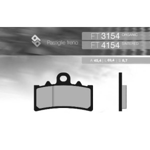 Klocki hamulcowe BRENTA KH606 złote KTM Duke 125/200/390 '11-'16 przód