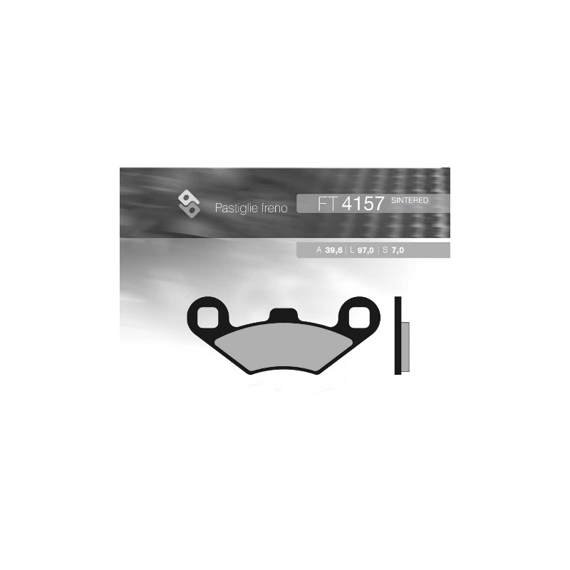 Klocki hamulcowe BRENTA KH159 złote do Polaris 39,6x97x7 ft 4157