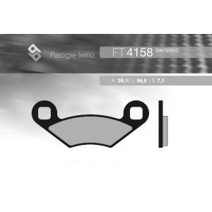 Klocki hamulcowe BRENTA KH159 złote do Polaris (39,1x96,9x7,1) - FT 4158