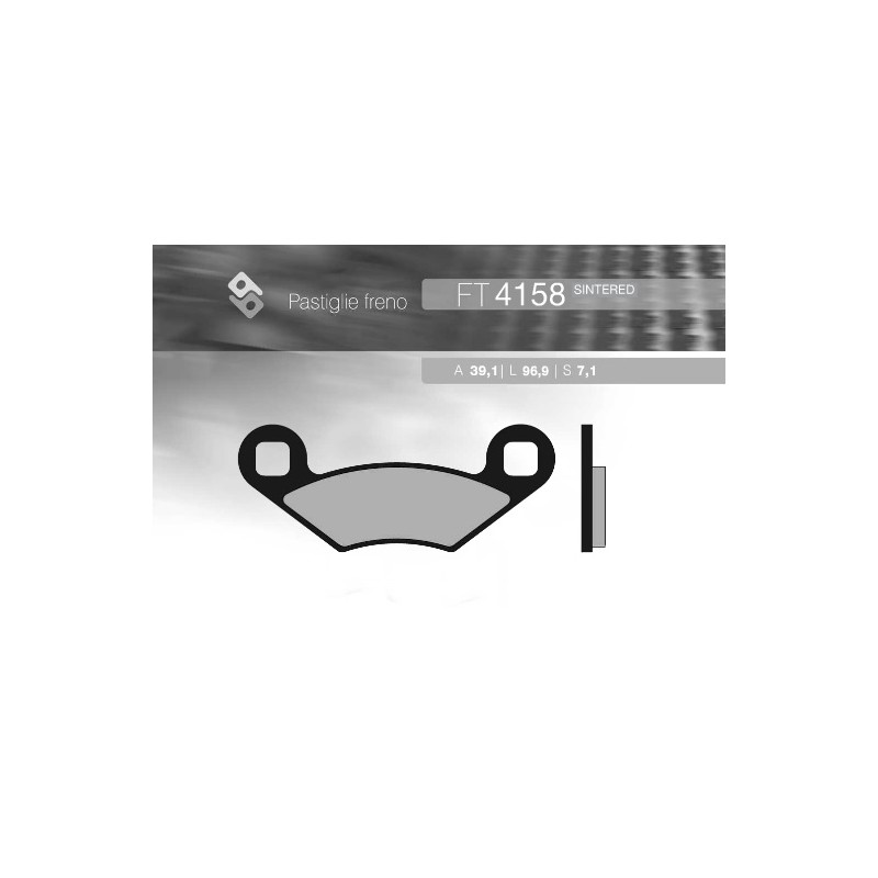 Klocki hamulcowe BRENTA KH159 złote do Polaris (39,1x96,9x7,1) - FT 4158