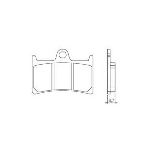 Klocki hamulcowe BRENTA KH252 / KH380 CERAMIC - FT 5094