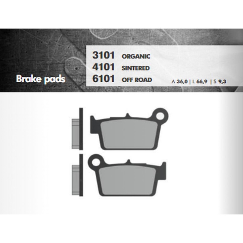 Klocki hamulcowe BRENTA KH367 - złote, off road