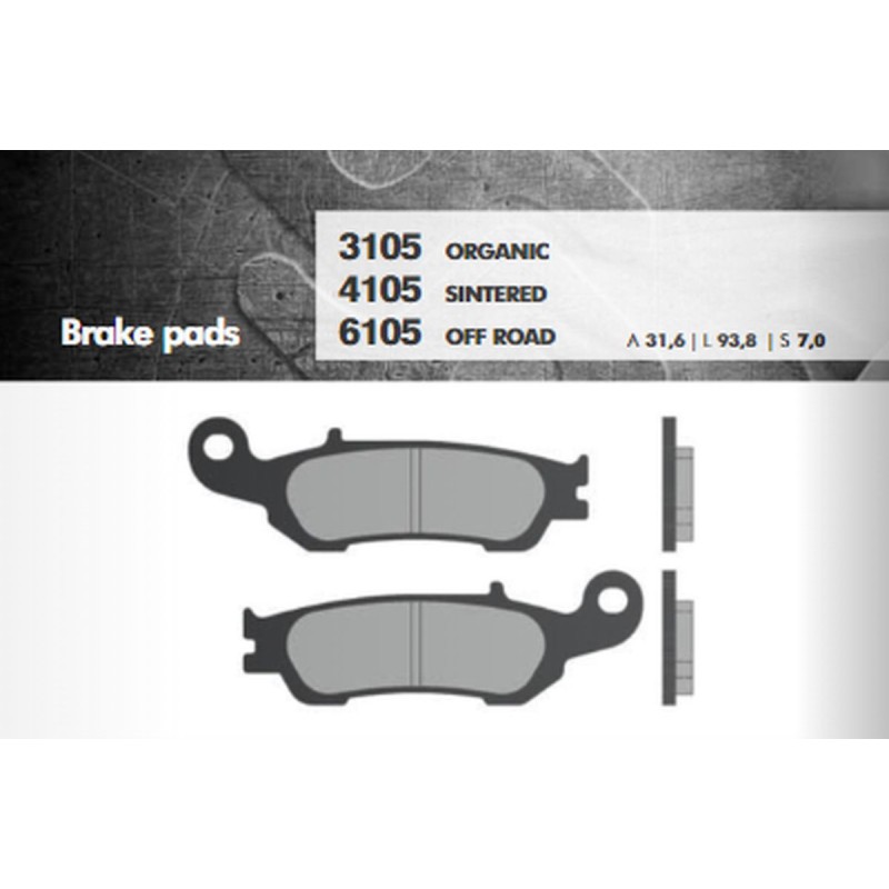 BRENTA KLOCKI HAMULCOWE KH450 SPIEK METALICZNY (ZŁOTE) OFF ROAD (FT 6105)