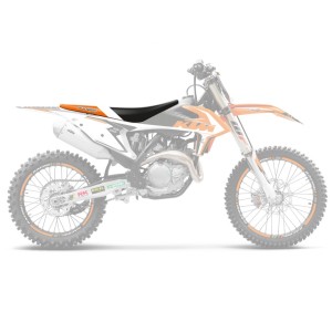 Pokrowiec na siedzenie KTM SX/SXF '19-'22, EXC '20-'23 czarno-pomarańczowy
