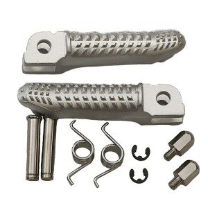 Zestaw podnóżków kierowcy BMW S 1000RR '15-17 - kolor srebrny