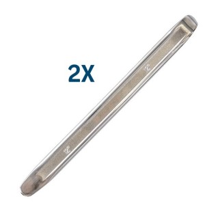 BIKETEC ZESTAW 2 SZT. ŁYŻKI DO OPON PROSTE / PŁASKE 300 X 25 X 9 MM (30 CM)