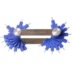 BUZZETTI Narzędzie do pomiaru i czyszczenia dysz gaźnika 0,45mm-1,5mm