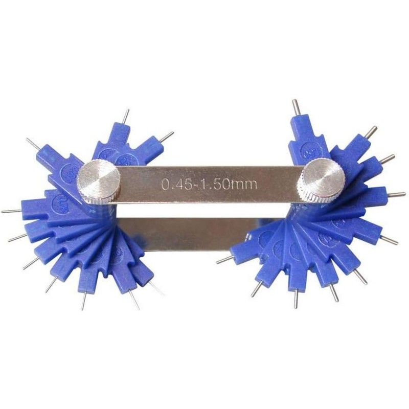 BUZZETTI Narzędzie do pomiaru i czyszczenia dysz gaźnika 0,45mm-1,5mm