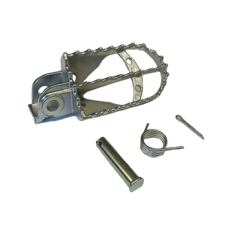 BUZZETTI PODNÓŻKA LEWA STRONA PEGI KTM LC/EXC/SX/SMR - stal nierdzewna, kompletny zestaw montażowy