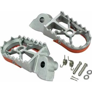 Podnóżki Buzzetti do KTM SX 50, SX 65, SX 85, SX/SXF 125/250/350/450 - stal nierdzewna