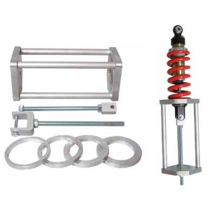 Narzędzie do ściskania sprężyn amortyzatorów BUZZETTI z adapterami