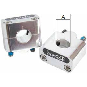 BUZZETTI MOCOWANIE/PODWYŻKI KIEROWNICY (22,2MM) - Srebrny