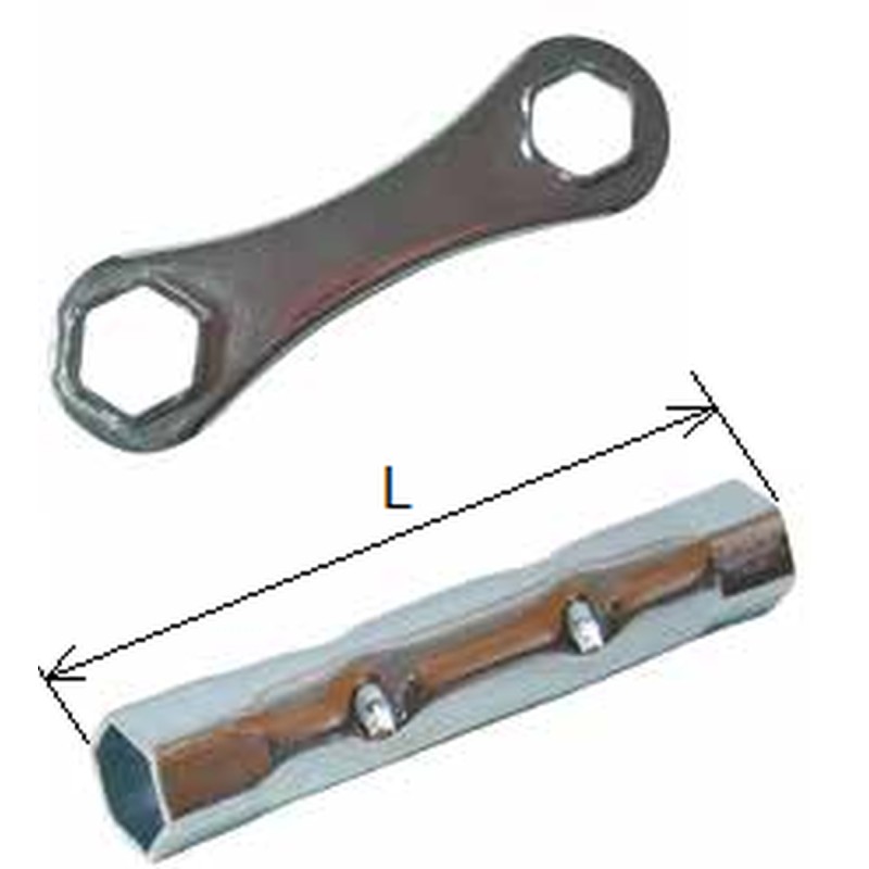 Klucz do świec zapłonowych 16/18mm 120mm - BUZZETTI