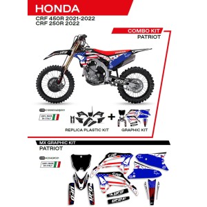 UFO KOMPLET PLASTIKÓW HOKIT125001 PLUS NAKLEJKI HONDA CRF 250R \'22: CRF 450 \'21-\'22