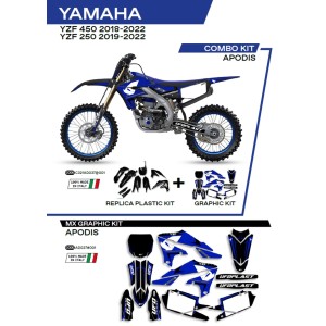 UFO Komplet plastików YAKIT321001 plus naklejki Yamaha YZF 250 \'19-\'22: YZF 450 \'18-\'22