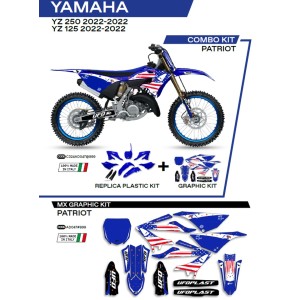 UFO Komplet Plastików i Naklejek Yamaha YZ 125/250 '22 + Tablica Przednia YA04860