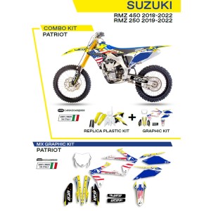 UFO KOMPLET PLASTIKÓW SUZUKI RMZ 250 '19-'22; RMZ 450 '18-'22 - ZESTAW PRZEDNI
