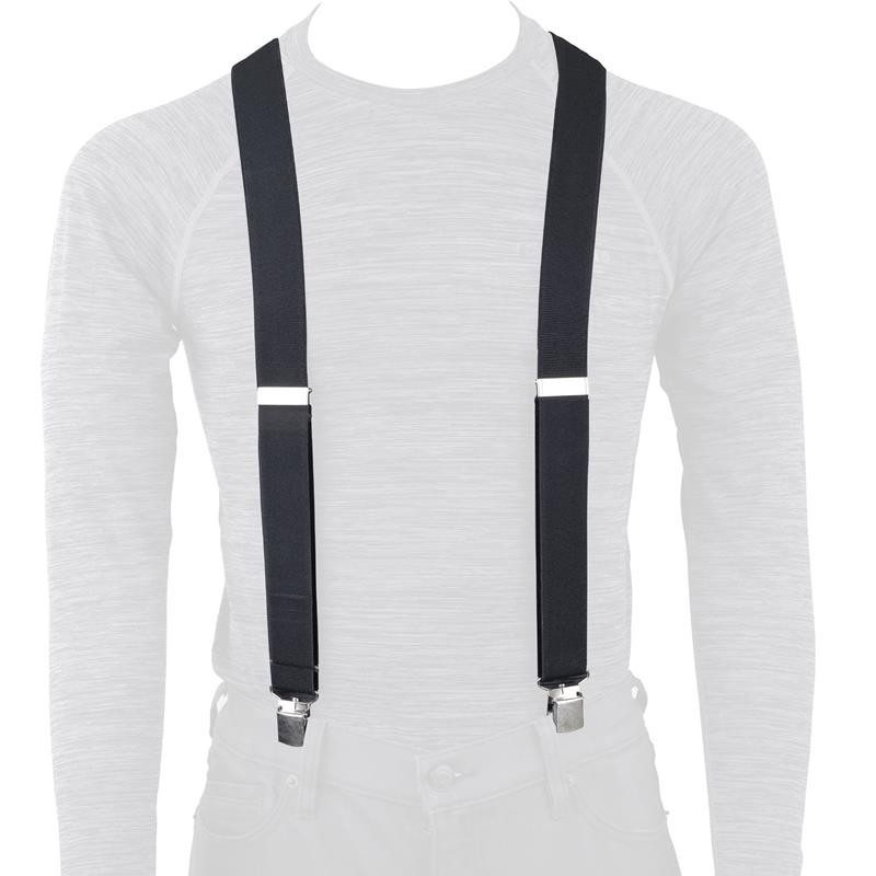 Oxford szelki przypinane do spodni slim (wąskie - 35mm) kolor czarny