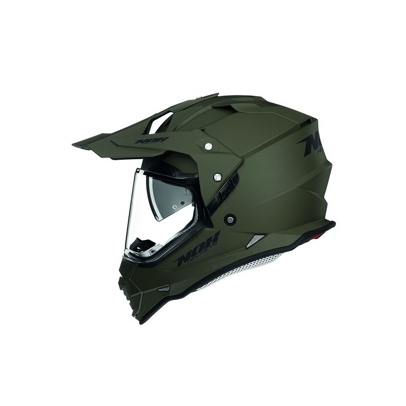 NOX KASK OFFROAD / TRAIL DUOSPORT (DUAL) N312 SOLID Z SZYBKĄ I BLENDĄ KOLOR ZIELONY MAT (KHAKI) ROZMIAR S