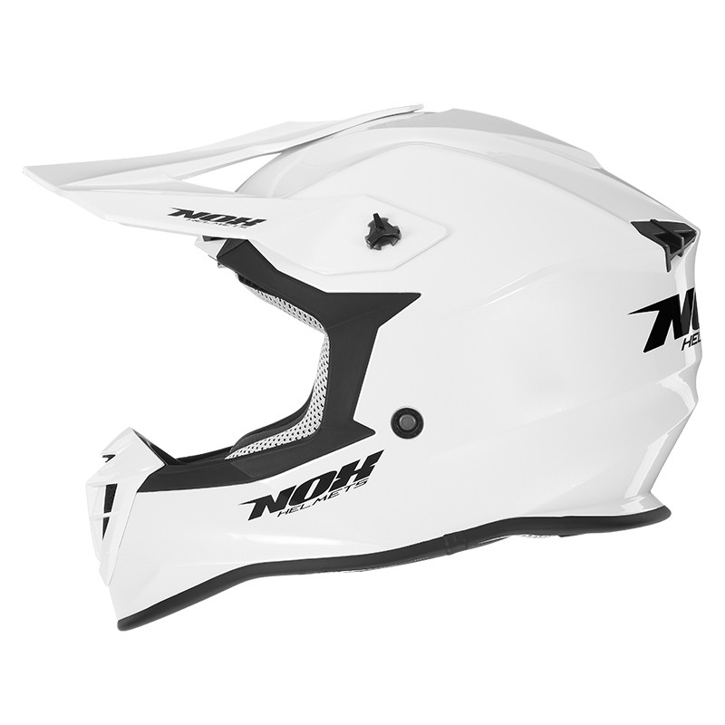 Kask cross/offroad NOX N633 Solid biały połysk rozmiar XL - promocja!