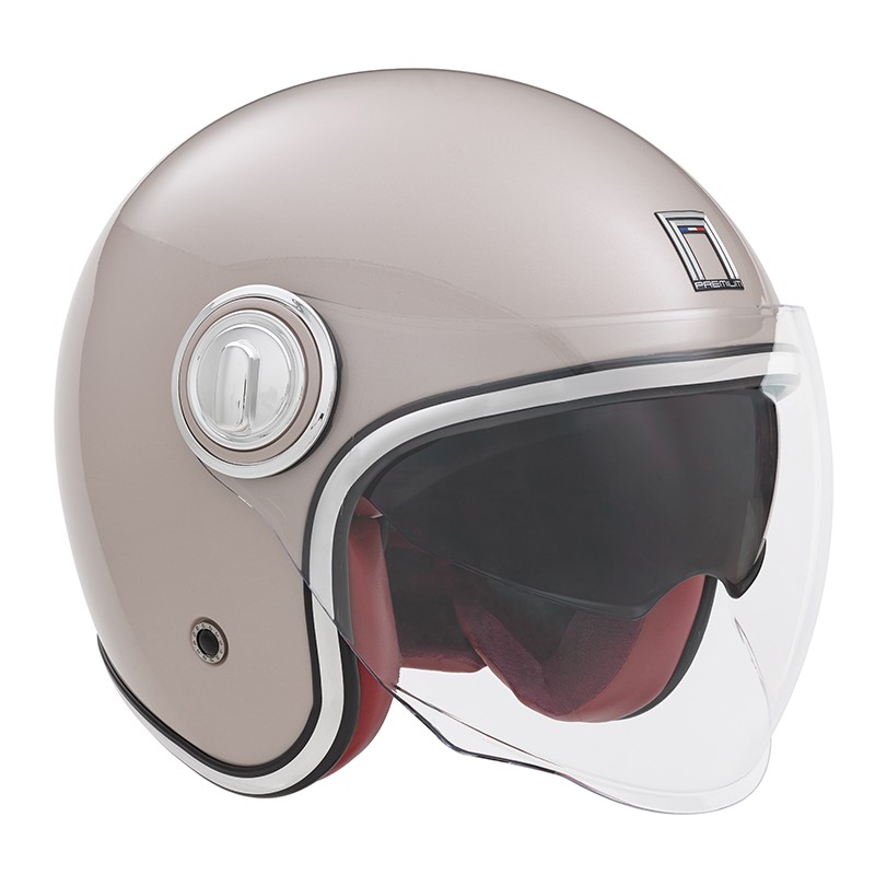 NOX PROMOCJA PREMIUM KASK OTWARTY JET HERITAGE SOLID SZAMPAŃSKI - ROZMIAR M
