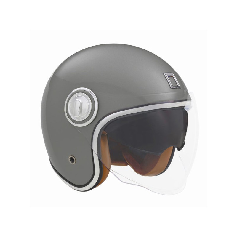 Kask otwarty NOX Premium Jet Heritage Solid tytanowy mat rozmiar M