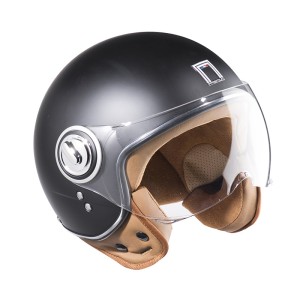 NOX PREMIUM KASK OTWARTY JET IDOL SOLID CZARNY MAT XL