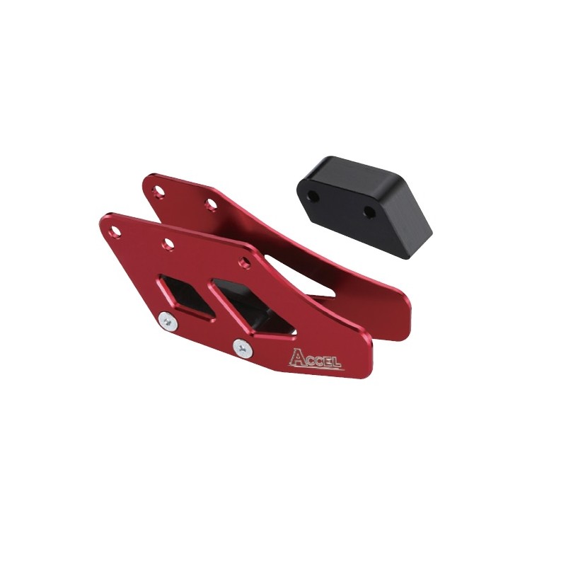 Prowadnica łańcucha kpl. Honda CR '90-'04, CRF 250/450 '02-'04 czerwona