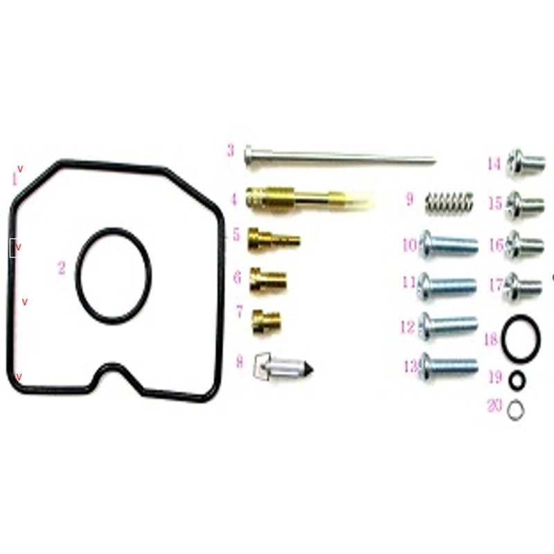 BEARING WORX ZESTAW NAPRAWCZY GAŹNIKA KAWASAKI KLF 300B BAYOU '96-'05