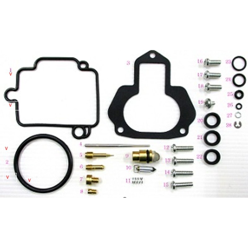 Zestaw naprawczy gaźnika Yamaha YFM 400 Kodiak '96-'98 (26-1370)